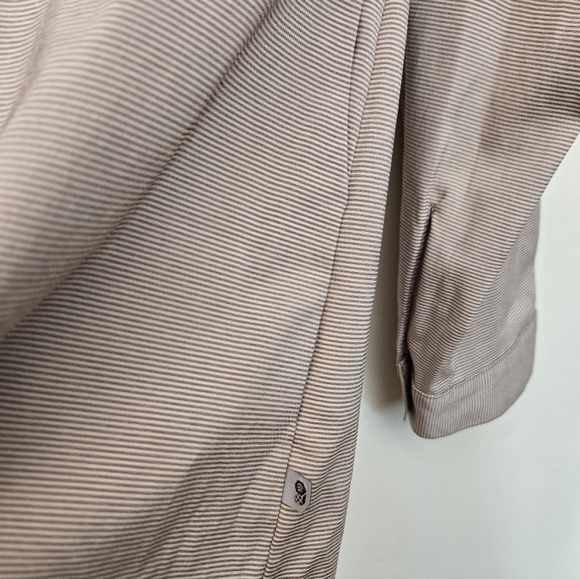 Women's Beige Shirt With Pockets - Picture 7 of 9